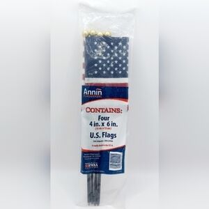 ⭐️3/$15 (4) 4" x‎ 6" United States Flags Sealed